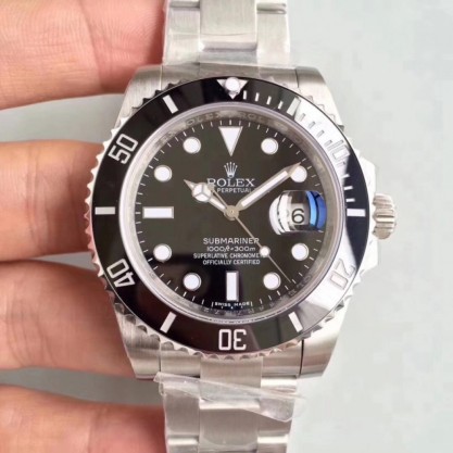 Replica Rolex Submariner Date 116610LN 2018 N V9S Stainless Steel 904L Black Dial Swiss 3135
