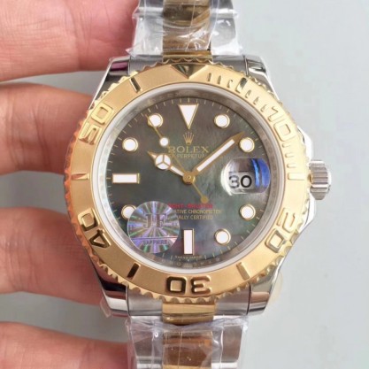 Replica Rolex Yacht-Master 40 116622 JF Stainless Steel & Yellow Gold Anthracite Dial Swiss 2836-2