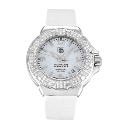 AAA UK Mother of Pearl - White Dial Tag Heuer Replica Formula 1 WAC1215.BC0840-37 MM