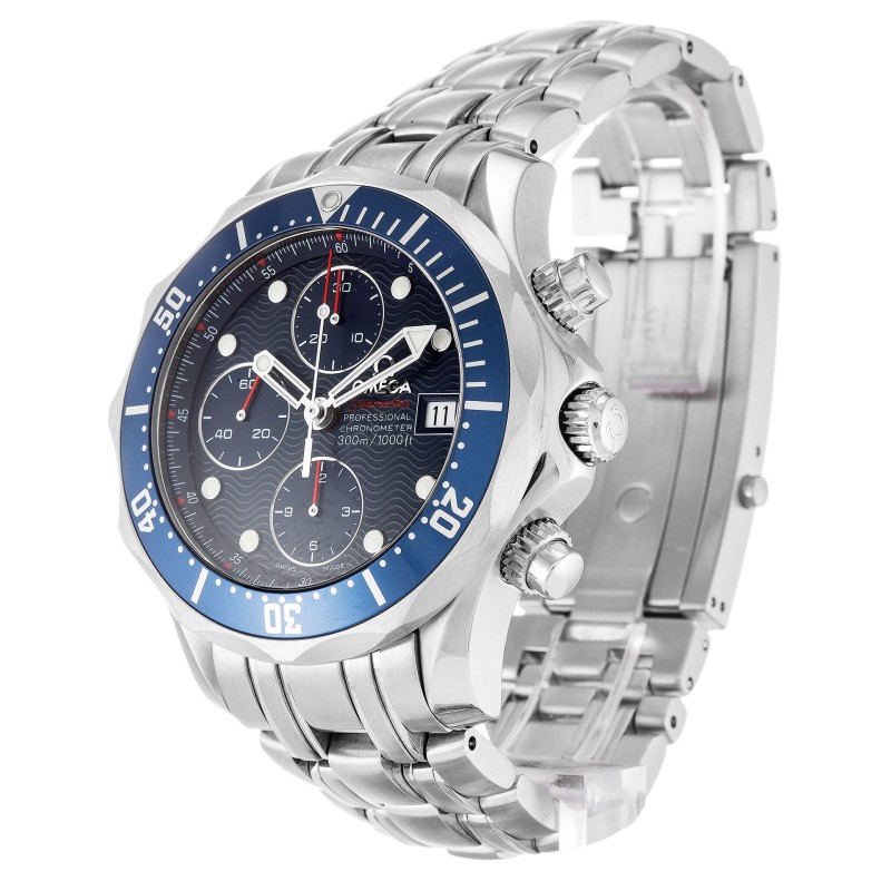 AAA Blue Dial 41.5 MM Omega Replica Seamaster Chrono Diver 2225.80.00-41.5 MM