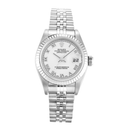 AAA UK White Roman Numeral Dial Rolex Replica Datejust Lady 79174-25 MM