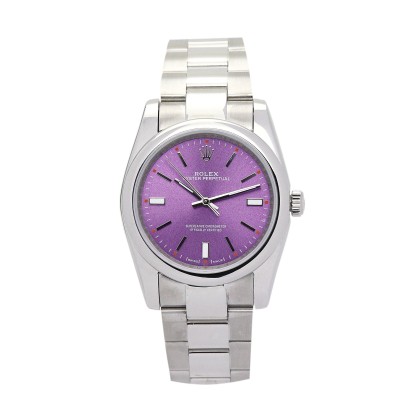 AAA UK Purple Dial Rolex Replica Lady Oyster Perpetual 177200-31 MM