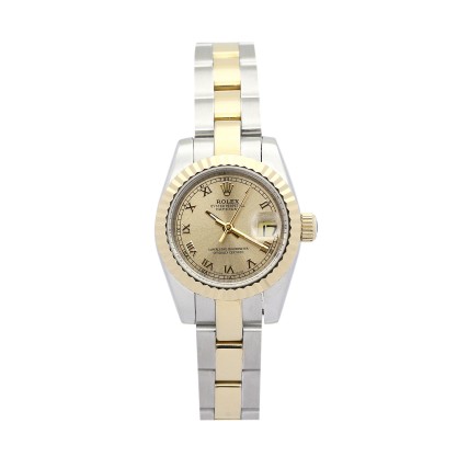 AAA UK Yellow Gold Dial Rolex Replica Datejust Lady-26 MM