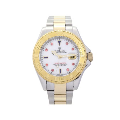 AAA UK Red Diamond and White Dial Rolex Replica Yacht-Master 16623-40 MM